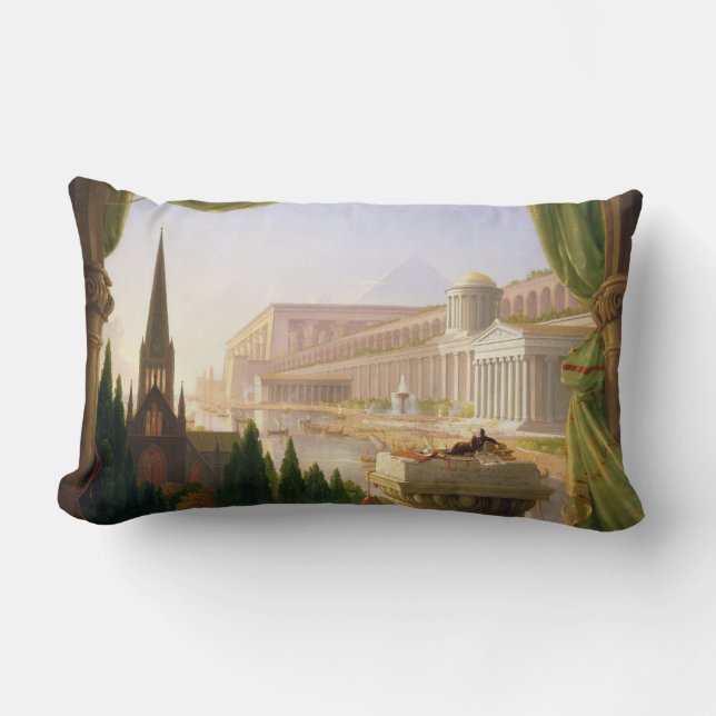Droom van een architect (door Thomas Cole) Kussen (Voorkant)