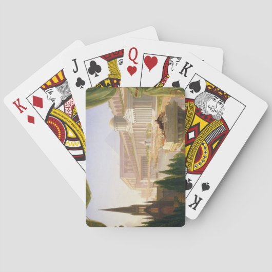 Droom van een architect (door Thomas Cole) Pokerkaarten (Achterkant)