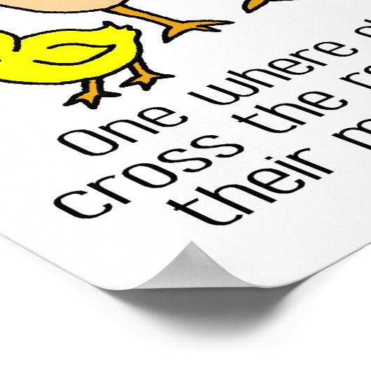 droom van een beter wereldgrappig Poster (Hoek)