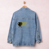 Droom van een pickleball-liefhebber, grappige gele denim jacket (Hangar)