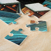Droom van een Winternacht Legpuzzel (Zijkant)