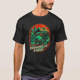 Droom van Fishin Vaders Dag Humor Ouders Pa J T-shirt