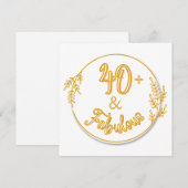 Droom van je 40ste verjaardag! kaart (Voorkant / Achterkant)