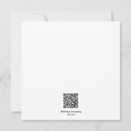 Droom van je 40ste verjaardag! kaart (Achterkant)