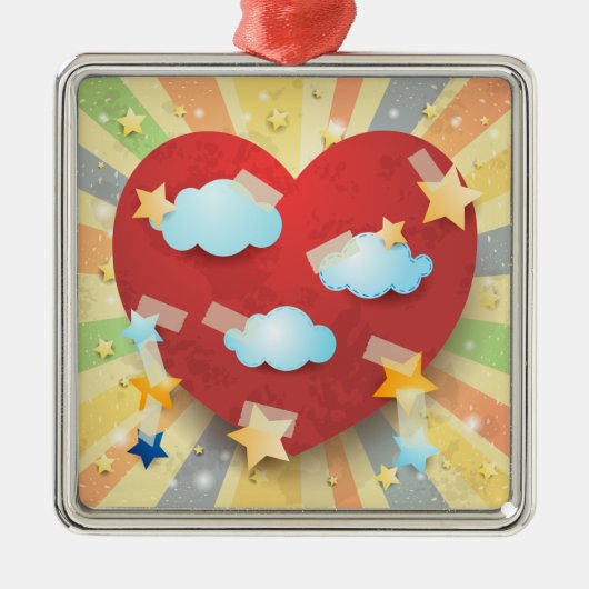 droom van liefde metalen ornament (Voorkant)