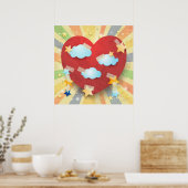 droom van liefde poster (Keuken)