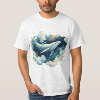 Droom van lucht walvis – Surrealistische oceaan in T-shirt
