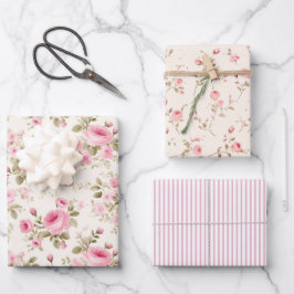Droom van Roze Rozen Inpakpapier Vel