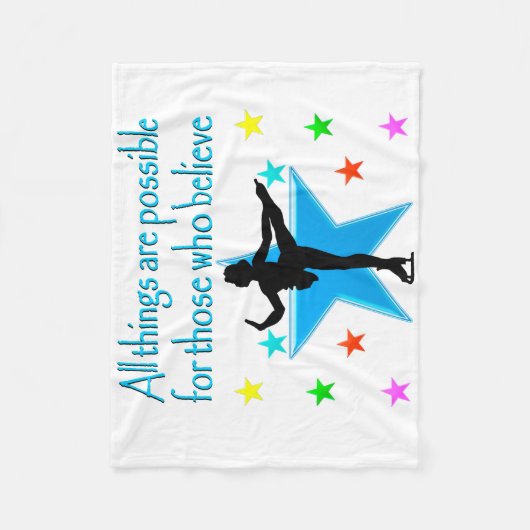 DROOM VAN SCHAATSEN FLEECE DEKEN (Voorkant)