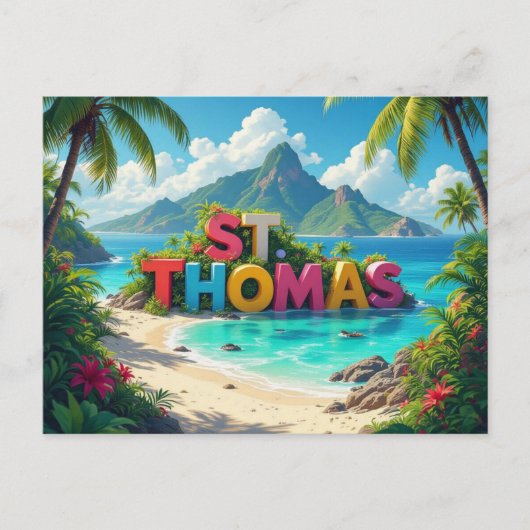Droom van St. Thomas Briefkaart (Voorkant)