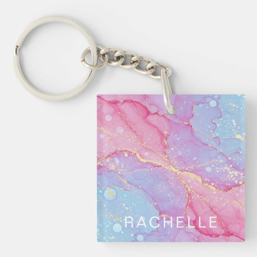 Droom van Suikerspin Sleutelhanger (Voorkant)