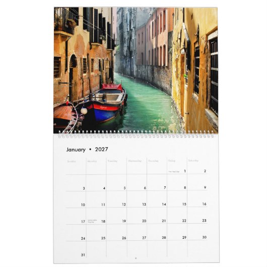 DROOM VAN VENETIE 2026 Kalender (Jan 2027)