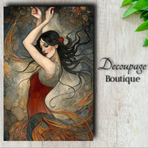 Droom van Whimsical Waltz Art Nouveau in Roest en 