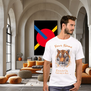 Droom verder - Niets is echt   Cyberpunk Tiger Art T-shirt
