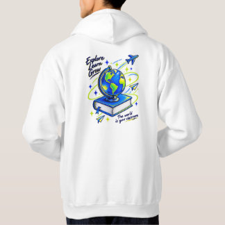 Droom Verken Vlieg Papieren Vliegtuig Hoodie