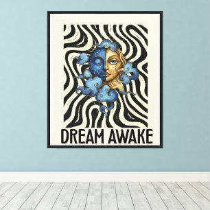 DROOM WAKE (dualiteit) Opgespannen Canvasdruk Canvas Afdruk