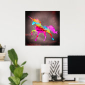 Droom weg eenhoorn poster (Thuiskantoor)