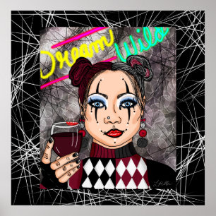 Droom Wilde Goth Meisje   Poster
