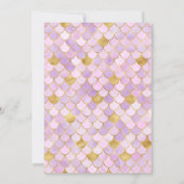 Droom Zeemeermin Verjaardagsfeestje Kaart (Achterkant)