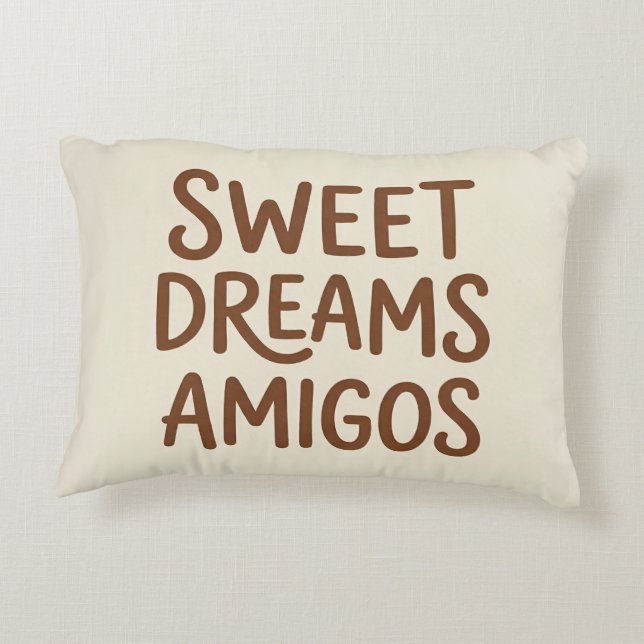 Droom Zoet Amigos Accent Kussen (Achterkant)