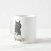 Droom Zwarte Kat Koffiemok (Voorkant links)