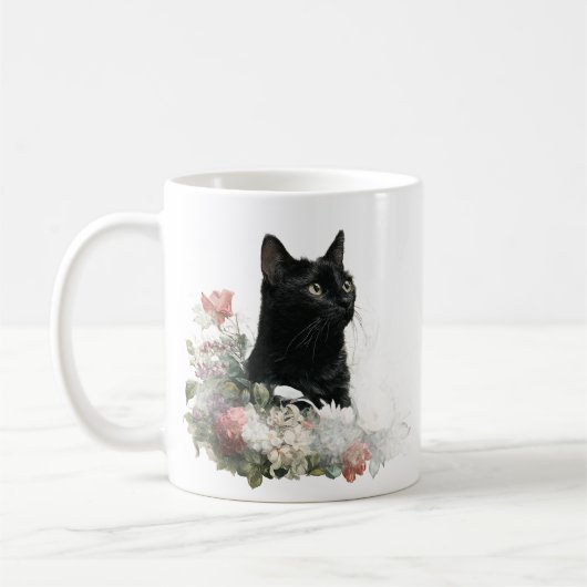Droom Zwarte Kat Koffiemok (Links)