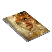 Droomachtig Kinderportret | Gouden Sluier Blik Notitieboek (Rechterzijde)