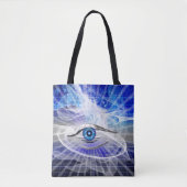 Droomachtig mystical Cosmic Eye Tote Bag (Voorkant)