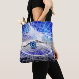 Droomachtig mystical Cosmic Eye Tote Bag