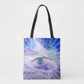 Droomachtig mystical Cosmic Eye Tote Bag (Voorkant)
