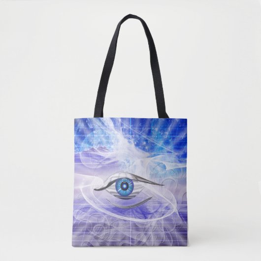 Droomachtig mystical Cosmic Eye Tote Bag (Voorkant)