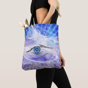 Droomachtig mystical Cosmic Eye Tote Bag