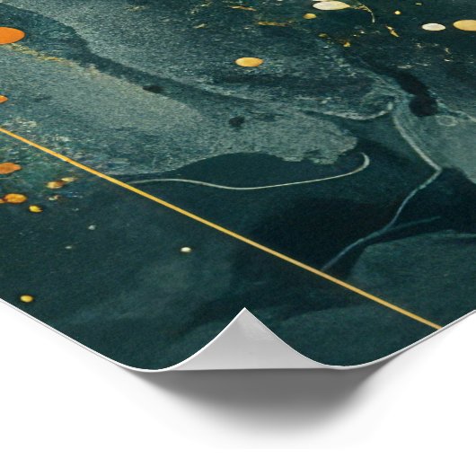 Droomachtig Surreal Ink Paintings Poster (Hoek)