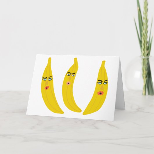 Droomachtige Banaan Trio Aangepast Kaart (Voorkant)