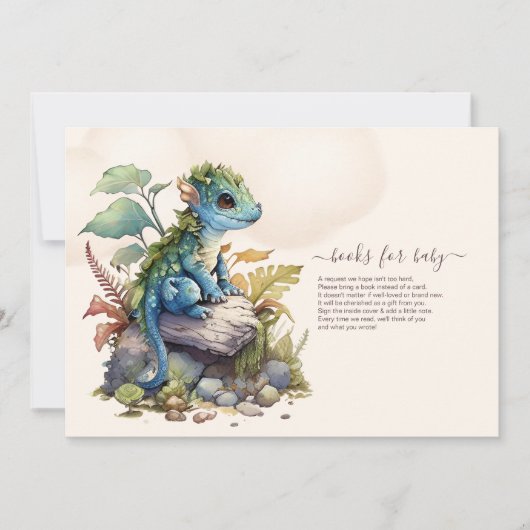 Droomachtige Blauwe Turkoois Draak Baby Shower Kaart (Voorkant)