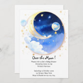 Droomachtige Celestial Space Boy Baby shower Kaart (Voorkant / Achterkant)