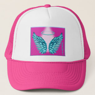 “Droomachtige engelenvleugels en halo” Trucker Pet