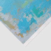 Droomachtige Gans in Blauwe Kap Decoupage Tissuepapier (Detail)