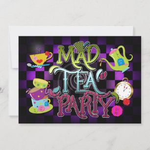 Droomachtige Gekte THEE PARTY Verjaardagsfeest Uit Kaart