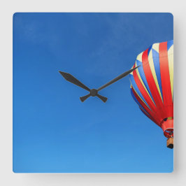 Droomachtige Heete Luchtballon Vierkante Klok