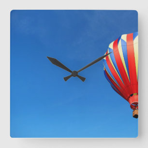 Droomachtige Heete Luchtballon Vierkante Klok