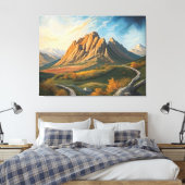 Droomachtige Horizons Canvas Afdruk (Insitu (Slaapkamer))