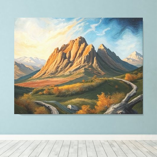 Droomachtige Horizons Canvas Afdruk (Insitu (Houten vloer))