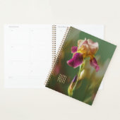 Droomachtige Iris Bloemige fotokunst met monogram Planner (Display)