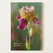 Droomachtige Iris Bloemige fotokunst met monogram Planner (Achterkant)
