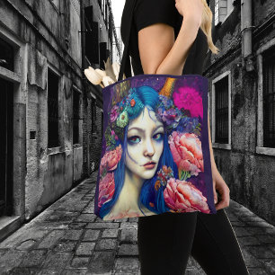 Droomachtige Meisjes Mooie Nimf Fee Heks Magisch Tote Bag