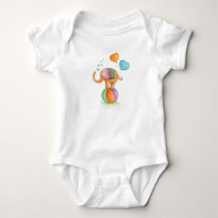 Droomachtige olifant dier circus waterverf romper