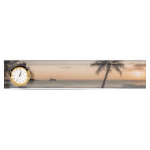 Droomachtige omgeving op een tropisch strand naambordje (Voorkant)