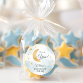 Droomachtige Over de Maan Bedankt Baby Shower Ronde Sticker