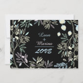 Droomachtige Pastel Wiskunde Tuin Trouwkaart Kaart (Voorkant)